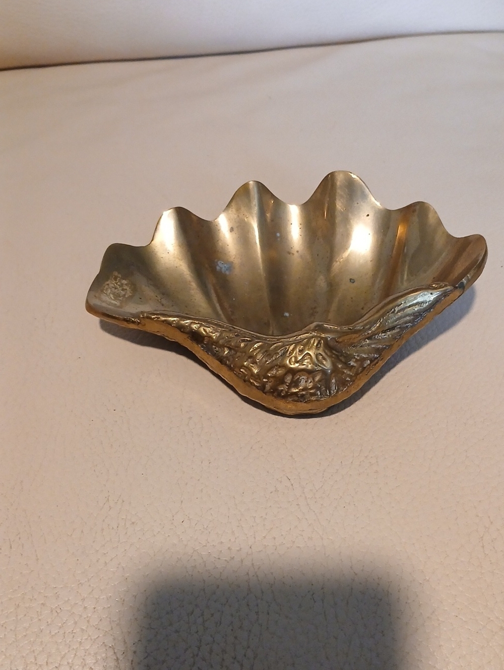 Brass Shell Decorative Dish - Gold Accent Home Accent